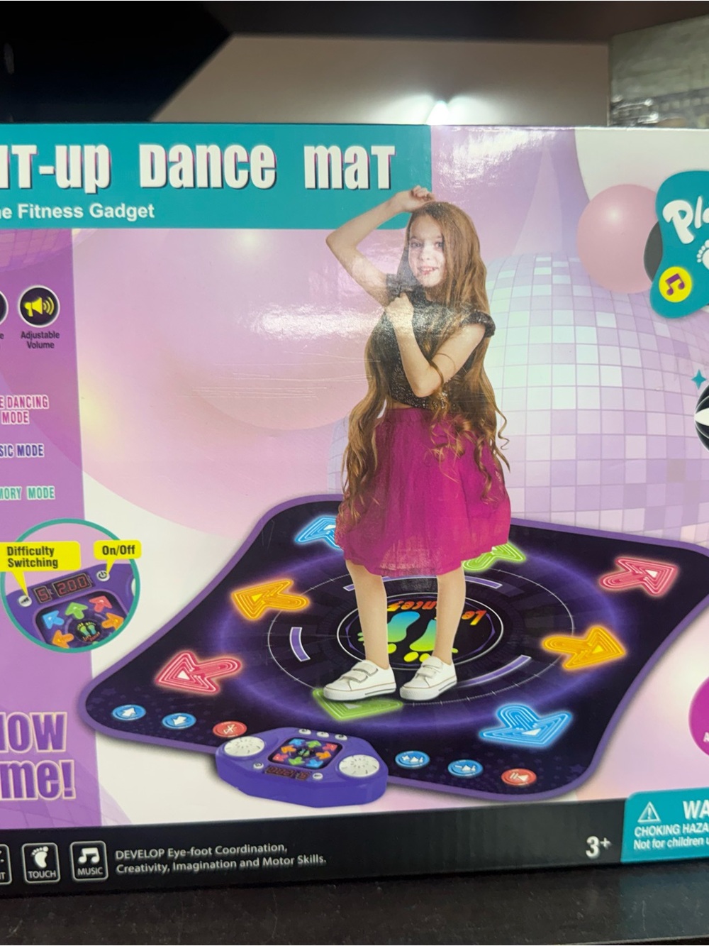Interactive Light-Up Dance Mat toy for kids new NWT